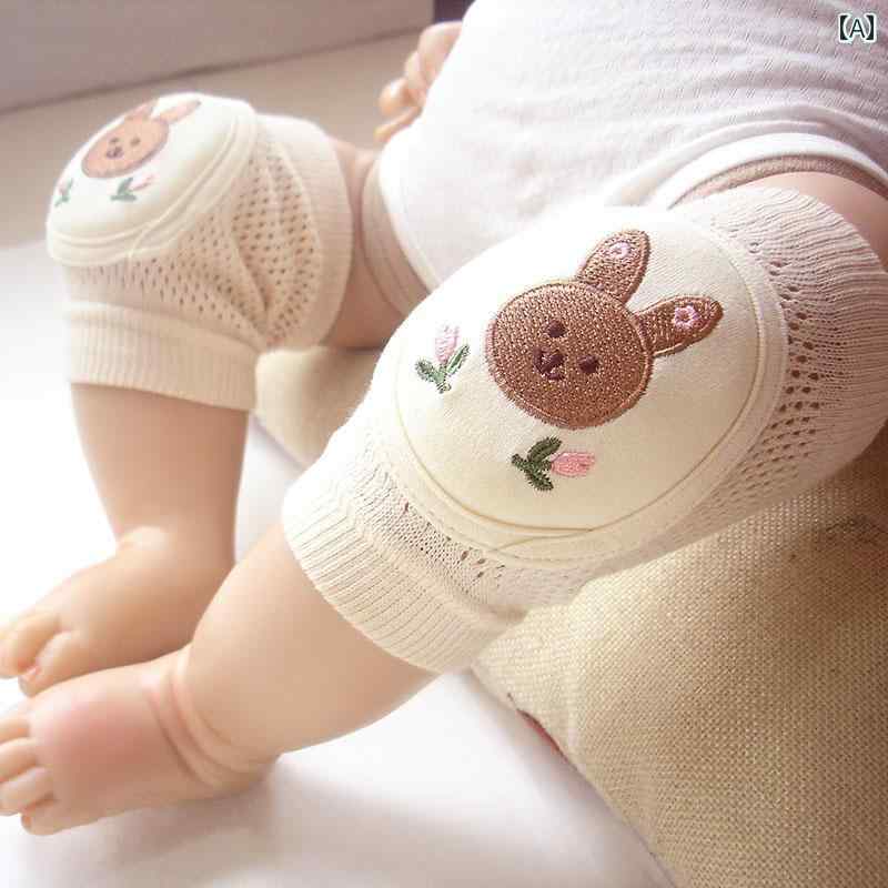 子供用膝パッド 春と 夏 メッシュ 通気性 赤ちゃん 幼児 コーマ 綿 ゆったり 口は 幼児を 締め付けません ハイハイ 防止 転倒 膝 パッド イン
