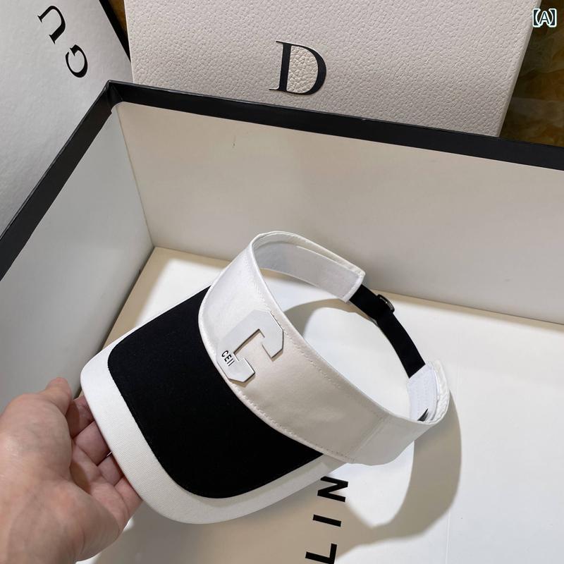 ゴルフ テニス ハット レディース の C 文字 ゴルフ テニス ハット レディース 春夏 スポーツ ランニング 日焼け防止 サンレス キャップ