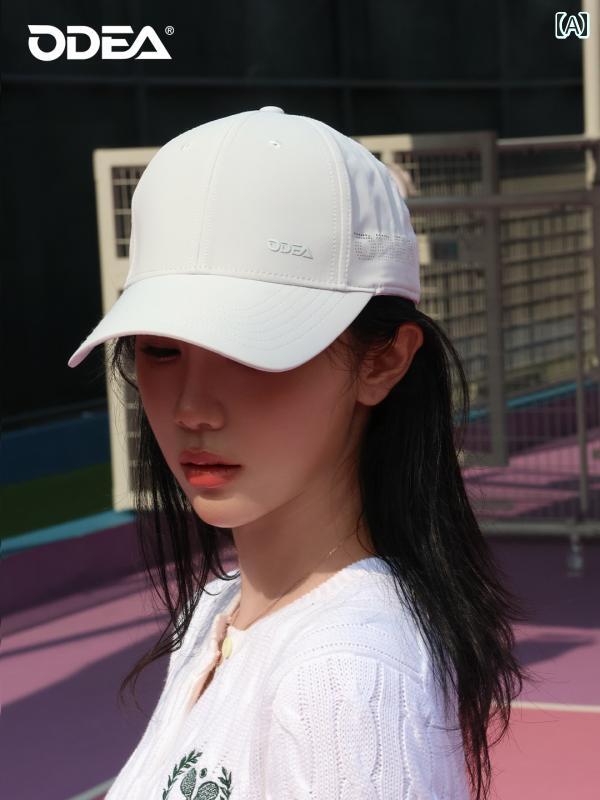ゴルフ テニス ハット レディース Odier テニス ハット 夏用 サンハット トップ 付き メンズレディース スポーツ ダックビル 速乾 通気性 生地