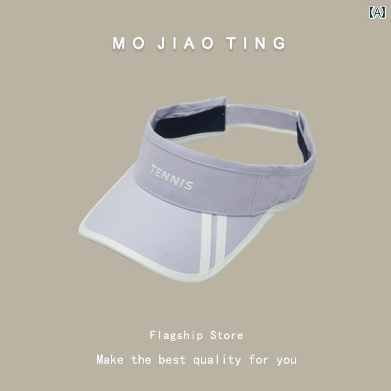 ゴルフ テニス ハット レディース 帽子 レディース 夏の スポーツ サンバイザー ひさし つば 広 日焼け防止 カップル 屋外 空 シルクハット 男性用 日よけ