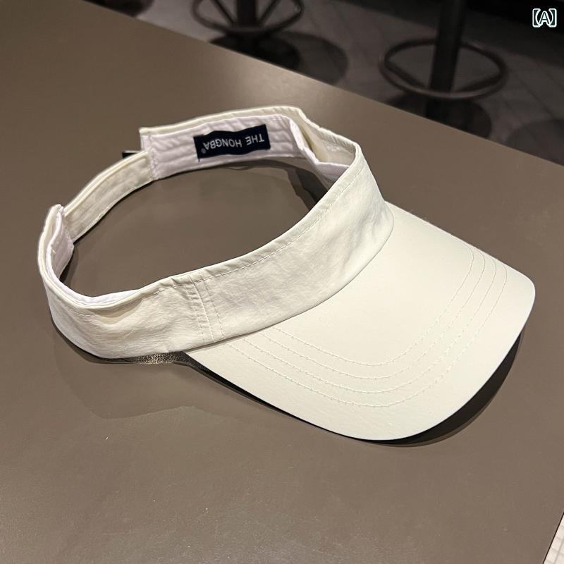 ゴルフ テニス ハット レディース 屋外 ランニング スポーツ サンハット メンズと レディースの 夏 速乾 空 トップハット シンプル 無地 トップレス ハット