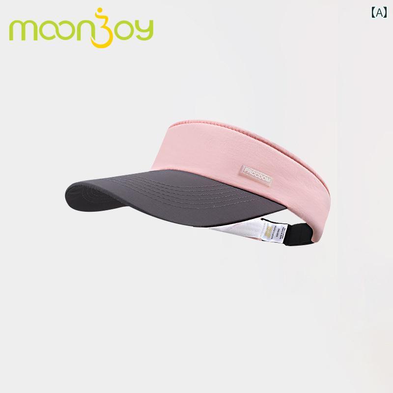 ゴルフ テニス ハット レディース 空の トップと カラーマッチング 文字が 付いた 日焼け防止 サンハット。 女性用。 マラソン テニス バドミントン トップなしの スポーツ ハット。