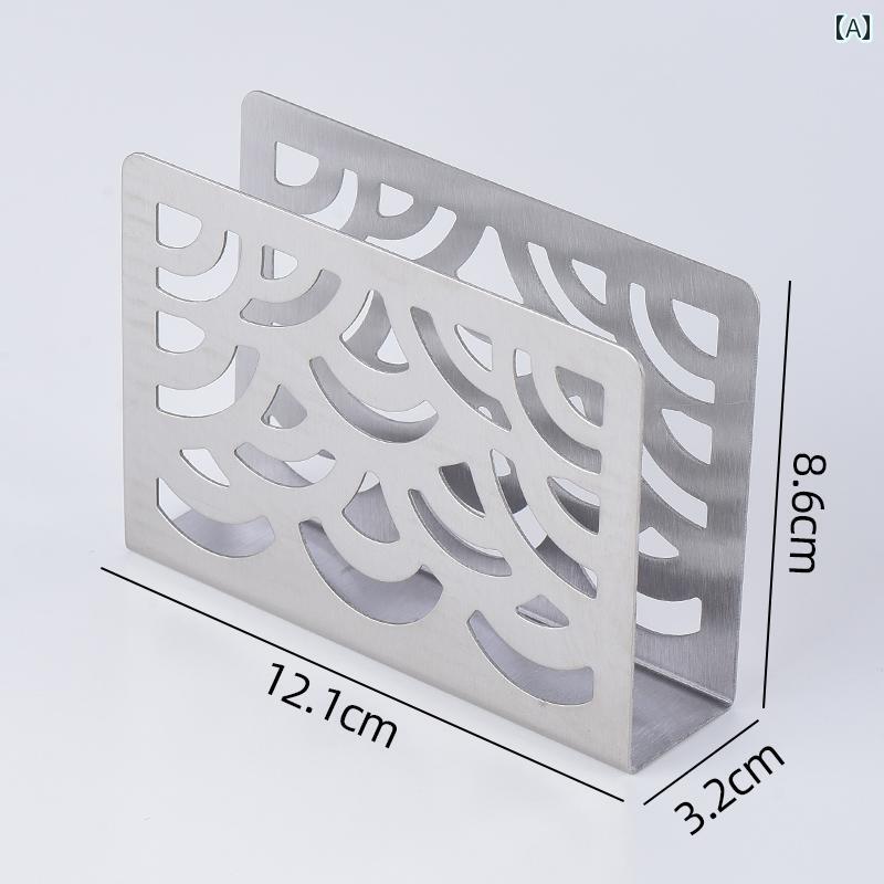 壁掛け トイレットペーパーホルダー ホテルの ステンレス スチール製 ティッシュ ホルダー スタンディング ボックス ゴールド レストラン ナプキンホルダー に くり抜かれた 葉の 形。