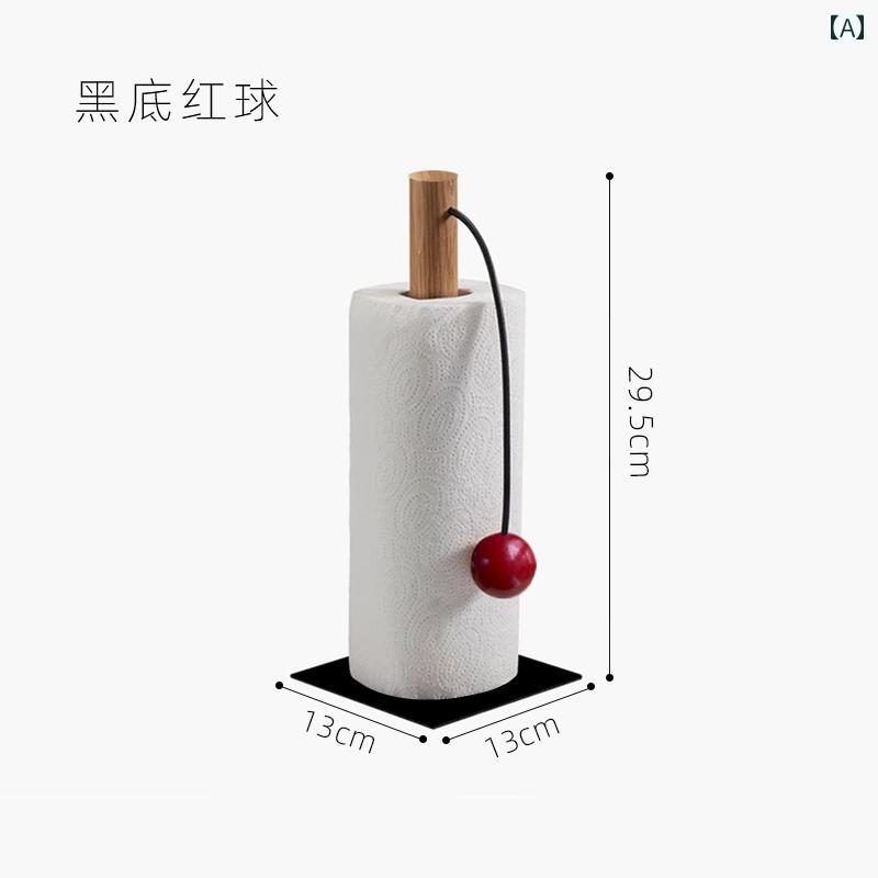 壁掛け トイレットペーパーホルダー Epeiushome キッチン ペーパー タオルホルダー デスク トップ 無垢材 ロールペーパーホルダー バス ルーム用 収納 ラック