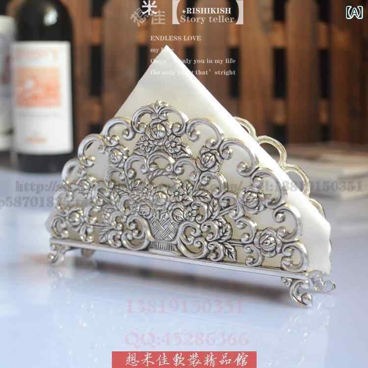 壁掛け トイレットペーパーホルダー ダイニング テーブル ヨーロピアン パターン キッチン ペーパー タ..