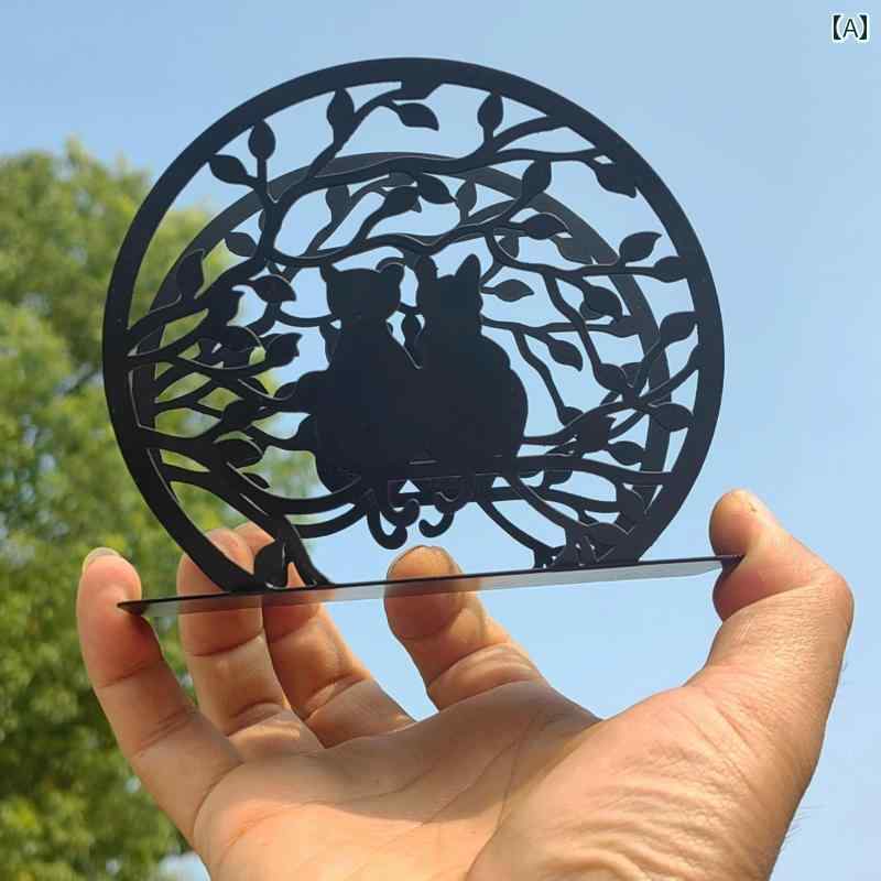 壁掛け トイレットペーパーホルダー カップル 猫を テーマに した アート メタル ナプキンホルダー ア..