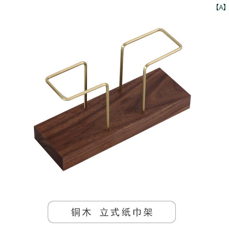 壁掛け トイレットペーパーホルダー 無垢材の な スタンディング ティッシュ ホルダー コーヒー ショップ ホテル レストランの 卓上 ナプキンホルダー シンプル ダイニング テーブル ホルダー。