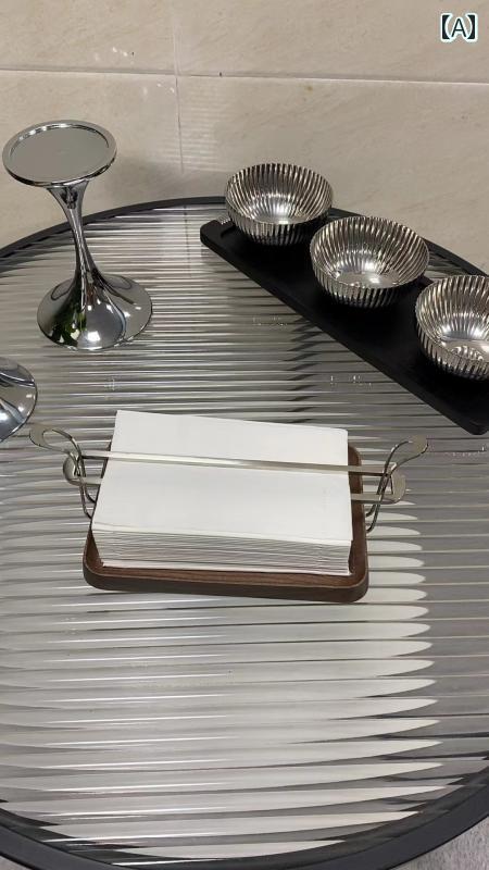 壁掛け トイレットペーパーホルダー レストランや ホテルの ティッシュ ボックス マホガニーの 正方形 ナプキンホルダー 軽くてな 高級 ホルダー 装飾品。