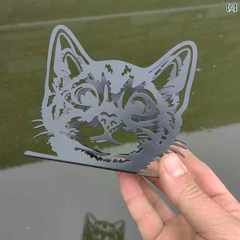 壁掛け トイレットペーパーホルダー かわいい 猫の シルエットが 特徴の な ナプキンホルダー 錬 鉄製..