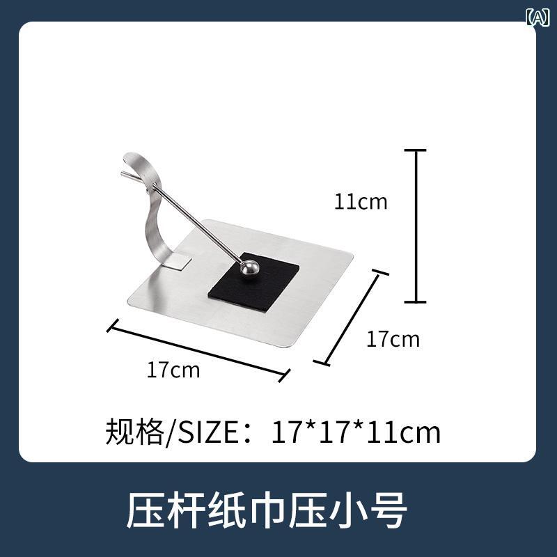 壁掛け トイレットペーパーホルダー 北欧の 直立型 ナプキンホルダー ステンレス スチール製の 高級 スクエア型 ダイニング ルーム / リビング ルーム用 軽量 トレイ。