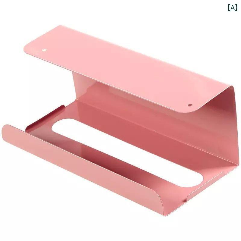 壁掛け トイレットペーパーホルダー ドリル 不要の 錬 鉄製 キッチン ペーパー タオルホルダー。 家庭..