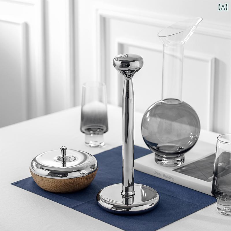 壁掛け トイレットペーパーホルダー 家庭用 リビング ルームと キッチン用の ステンレス製 ペーパー タオルホルダー 軽量で ハイエンド ホテルの ショー ルーム ダイニング テーブル ロールペーパーホルダー