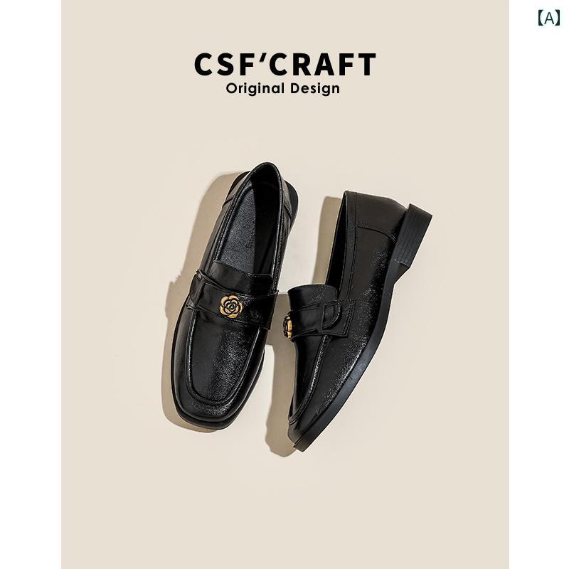 厚底ローファー レディース ラムスキン ソフト ソール スリッポン ローファー レディース 革 2025 春夏..