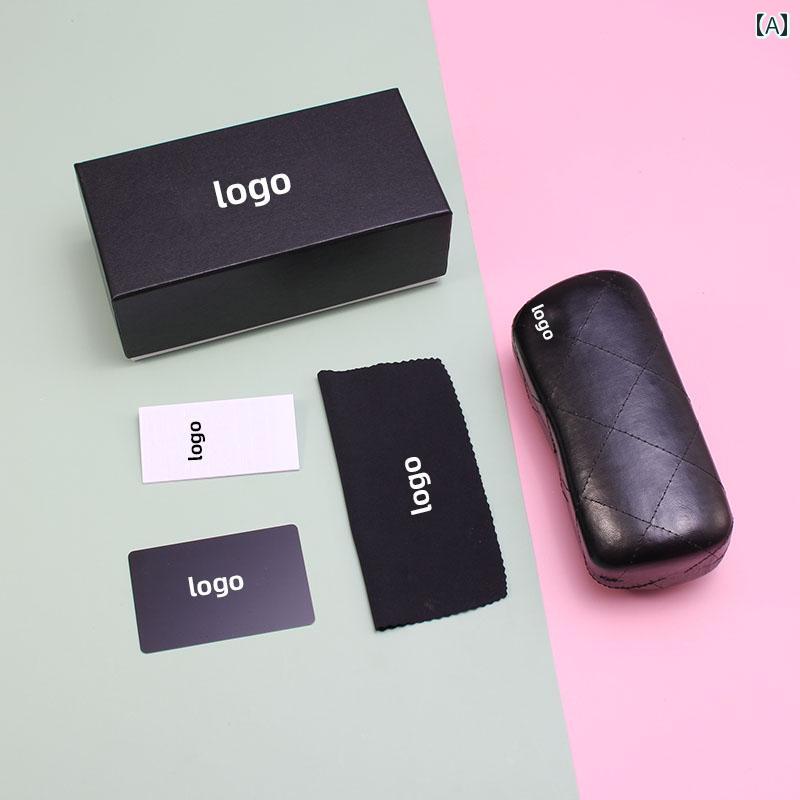 メガネ 収納バッグ レザー メガネ ケース ハード カバー ポータブル サングラス ボックス 収納 ボック..