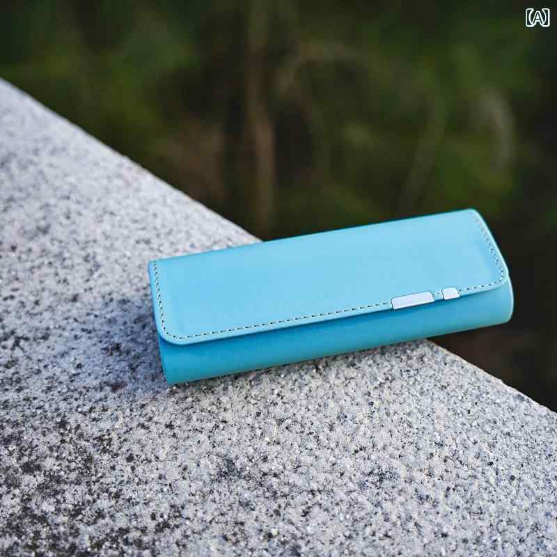 メガネ 収納バッグ メガネ ケース シルバー ウェルト 近視 サングラス レザー 男女兼用 学生 携帯用 耐 圧