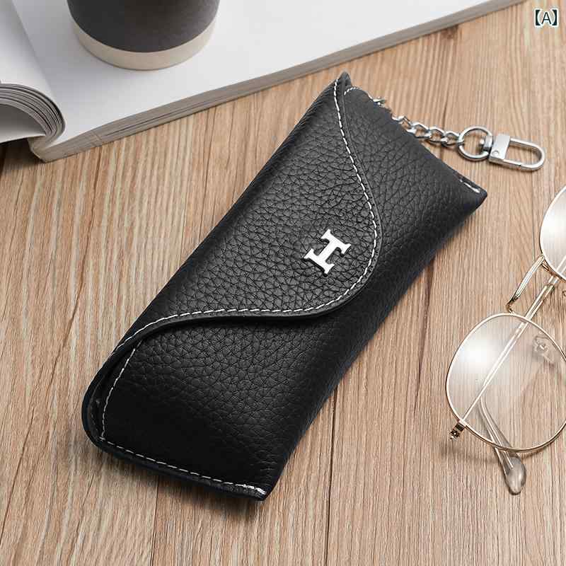 メガネ 収納バッグ ソフトレザー H バックル 耐 圧 メガネ バッグ ポータブル サングラス ボックス 収..