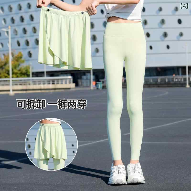 女の子用レギンス 春秋 女の子 速乾 スカート パンツ 2024 春の 大きいサイズ 子供用 スポーツ ヨガ シャーク 春用 日焼け防止