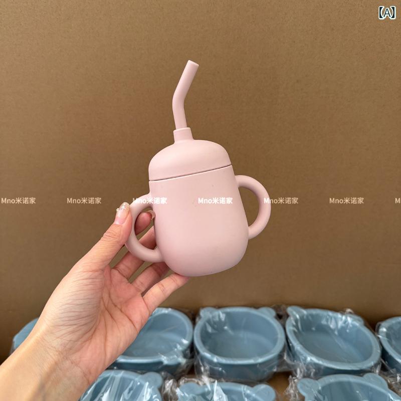 ベビー 幼児 子供用 シリコン製 Minojia 食品 グレード シリコン トレーニング ドリンクカップ ベビー ..