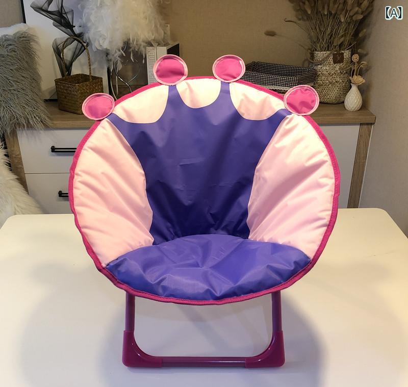 子供用アウトドア折りたたみ椅子 子供用 椅子 滑り止め 背もたれ 折りたたみ 式 ベビー ムーン チェア ..