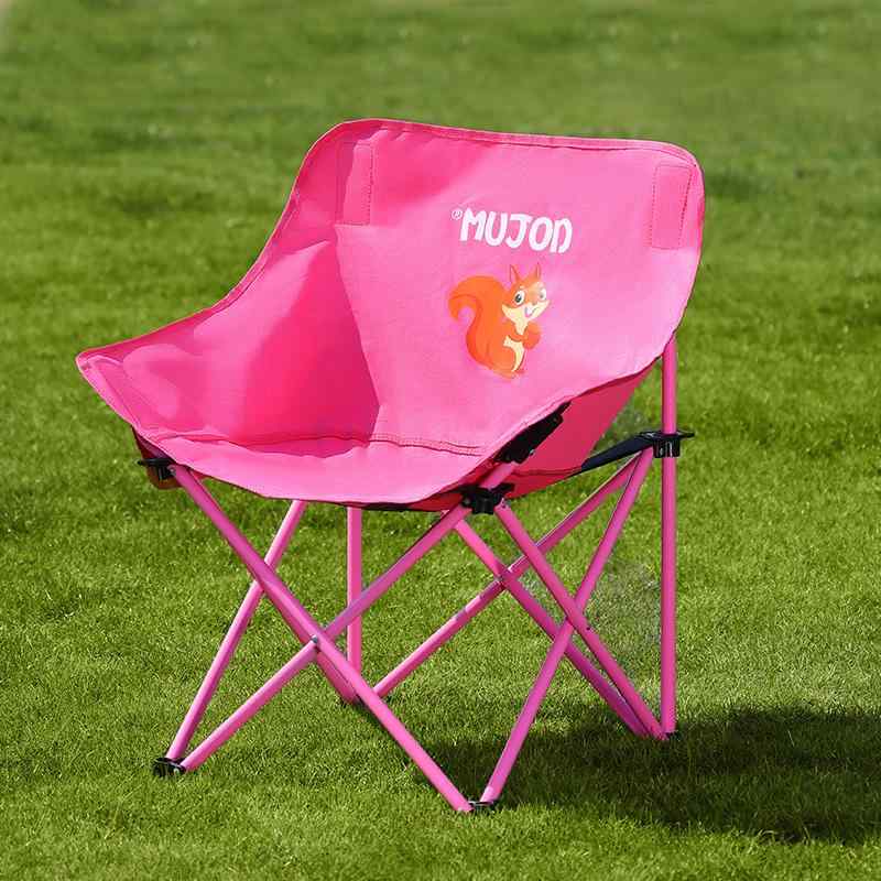 子供用アウトドア折りたたみ椅子 Mujiaodi ムーン チェア アウトドア 折りたたみ ポータブル 子供用 キ..