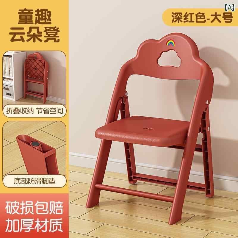 子供用アウトドア折りたたみ椅子 厚手 スツール 子供用 チェア 幼稚園用 背もたれ 付き ベビースツール..