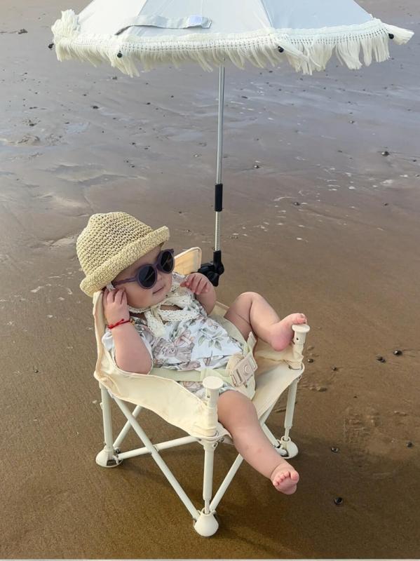 子供用アウトドア折りたたみ椅子 ベビー ビーチチェア アウトドア 折りたたみ チェア ポータブル キャ..