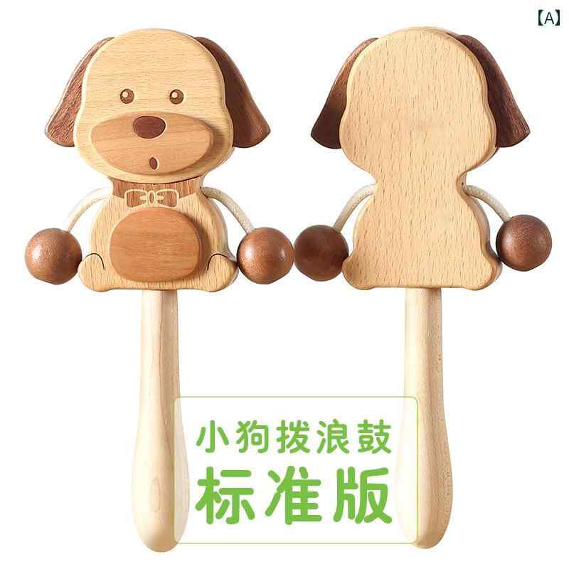 ガラガラ 赤ちゃん Woodpapa 子犬用 ガラガラ 0612ヶ月 赤ちゃん用 ハンド 木製 噛める ベビー ギフト