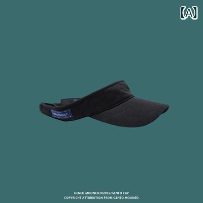 ランニング用サンハット GULESWY 帽子 メンズと レディース アウトドア スポーツ 韓国 サンバイザー サンハット 空の トップハット ランニング トップレス ハット