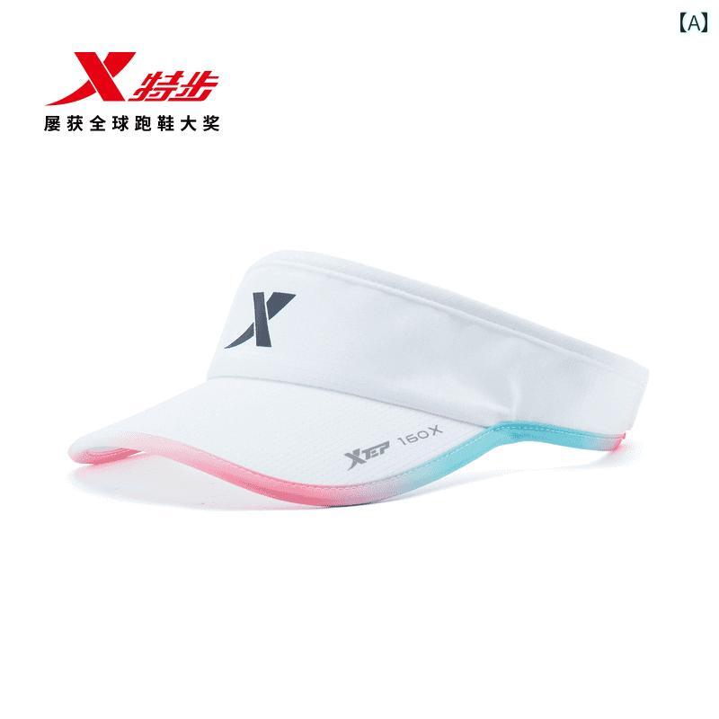 ランニング用サンハット Xtep 160 x 中国 人 レース第 五世代 マラソン トップ キャップ 男女兼用 スポーツ ランニング 日焼け防止 速乾 軽量