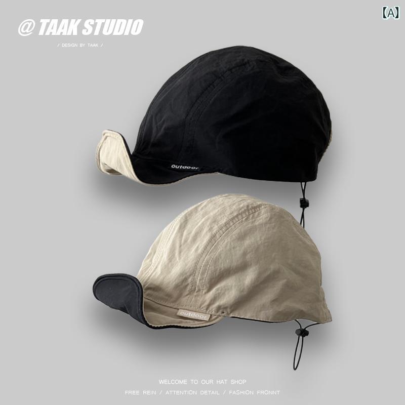 ランニング用サンハット TAAK 両面 折りたたみ 式 ランニング キャップ アウトドア 薄手 速乾 ダックビル メンズ 野球帽 レディース 夏