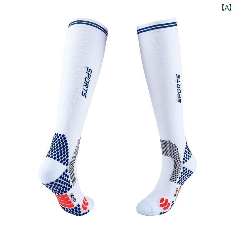フィットネス ソックス プロの サイクリング ストッキング 縄跳び ランニング コンプレッション ソック..