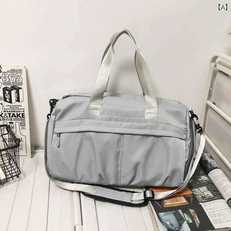 スポーツバッグ フィットネスバッグ 旅行 バッグ レディース ハンド ラゲッジ スポーツ トレーニング ジム ヨガ 濡れた 状態と 乾いた 状態を 分離 できる メンズ 出張 メッセンジャーバッグ