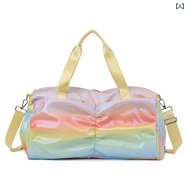 スポーツバッグ フィットネスバッグ スポーツ バッグ 多機能 水泳 フィットネス 乾 湿 分離 ヨガ トレーニング クロス ボディ ハンドバッグ 旅行 ダッフルバッグ