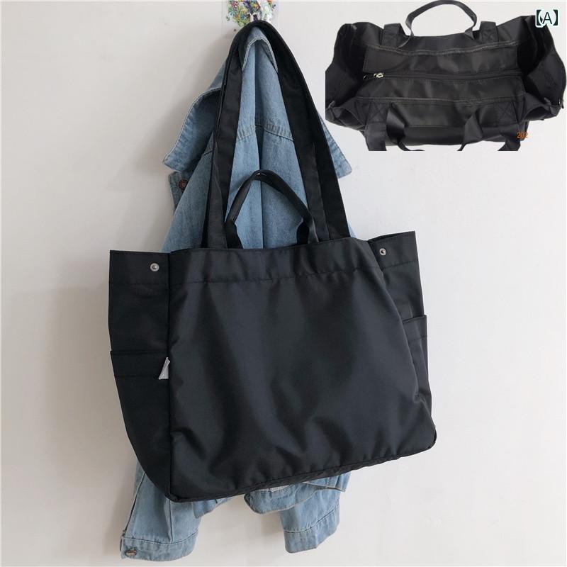 スポーツバッグ フィットネスバッグ 大型 バッグ レディース 韓国 防水 布 フィットネス ヨガ 手持ち ショルダー大容量 シンプル ファッション レディースバッグ