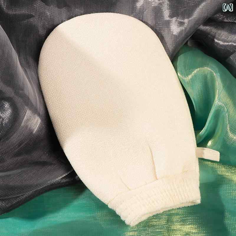 バスタオル 肌を 傷つけない バス タオル 細かい 砂 泥 灰 角 質 除去用の バススポンジ 手袋 女性 専..