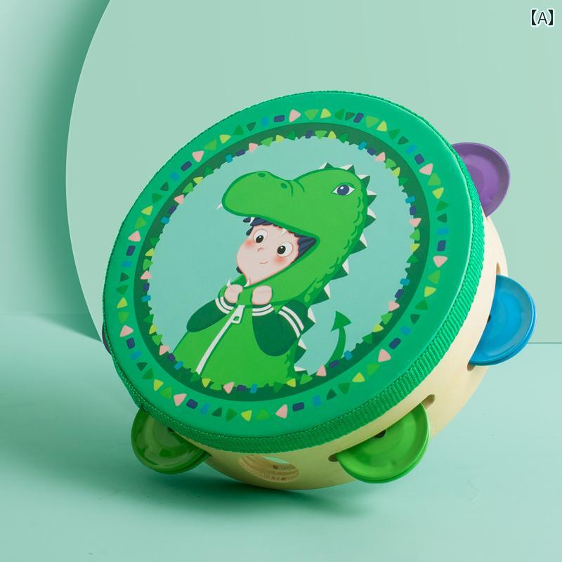 タンバリン ベビー タンバリン オルフ ハンド ドラマー ガラガラ 36ヶ月 新生児 013歳の 教育 早期 おもちゃ