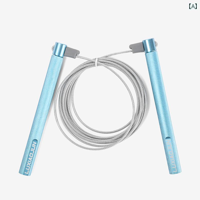 縄跳び LUXIAOJUN ルー シャオ ジュン レーシング ワイヤー スキップ 調整可能 大人用 フィットネス ト..