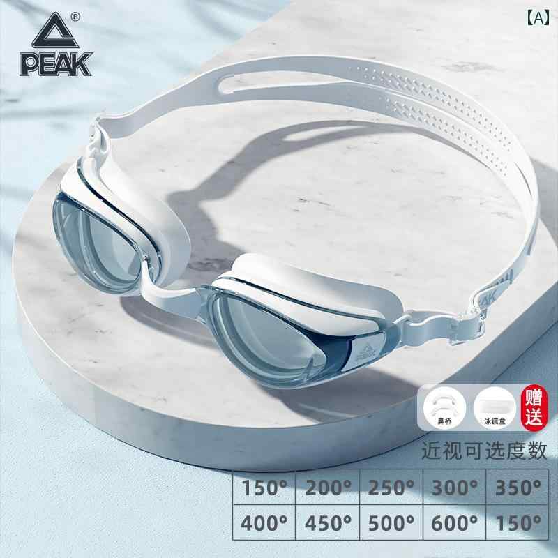 スイミングゴーグル Peak スイミング ゴーグル 防水 防 曇高 解像度 近視 メンズ プロ 仕様 グラス ダイビング 用品 レディース キャップ セット