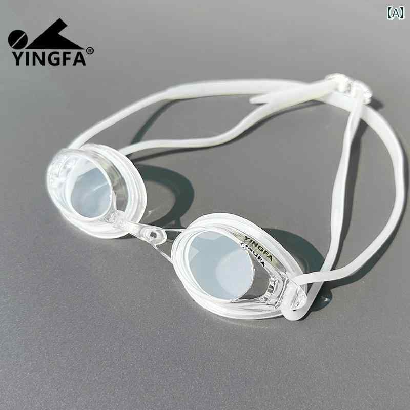スイミングゴーグル Yingfa スイミング ゴーグル 子供用 大人用 ユニバーサル 小型 フレーム 防水 防 曇高 解像度 近視用 プロ 仕様