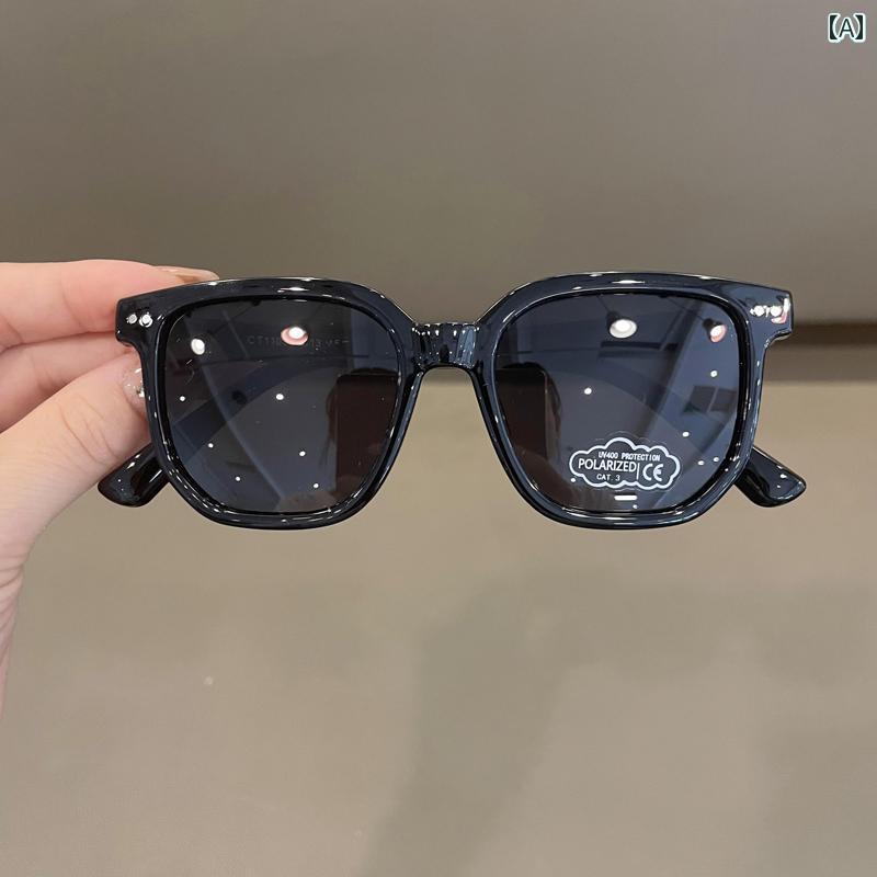 子供用サングラス 女の子向け 子供用 シリコン サングラス サンバイザー 男の子向けな 日焼け防止と UV カット 偏光 グラス