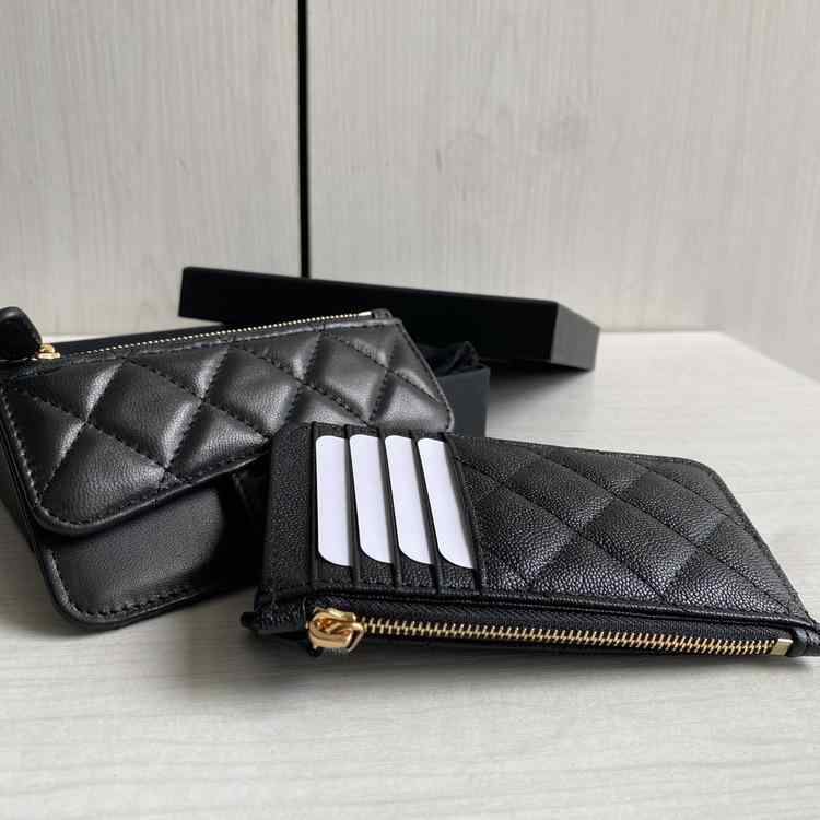 薄型 小型 カードホルダー ラインストーン カードホルダー 革 ウォレット フラップ レディースウォレット 名刺 入れ ジッパー小銭入れ キャビア ボール 柄