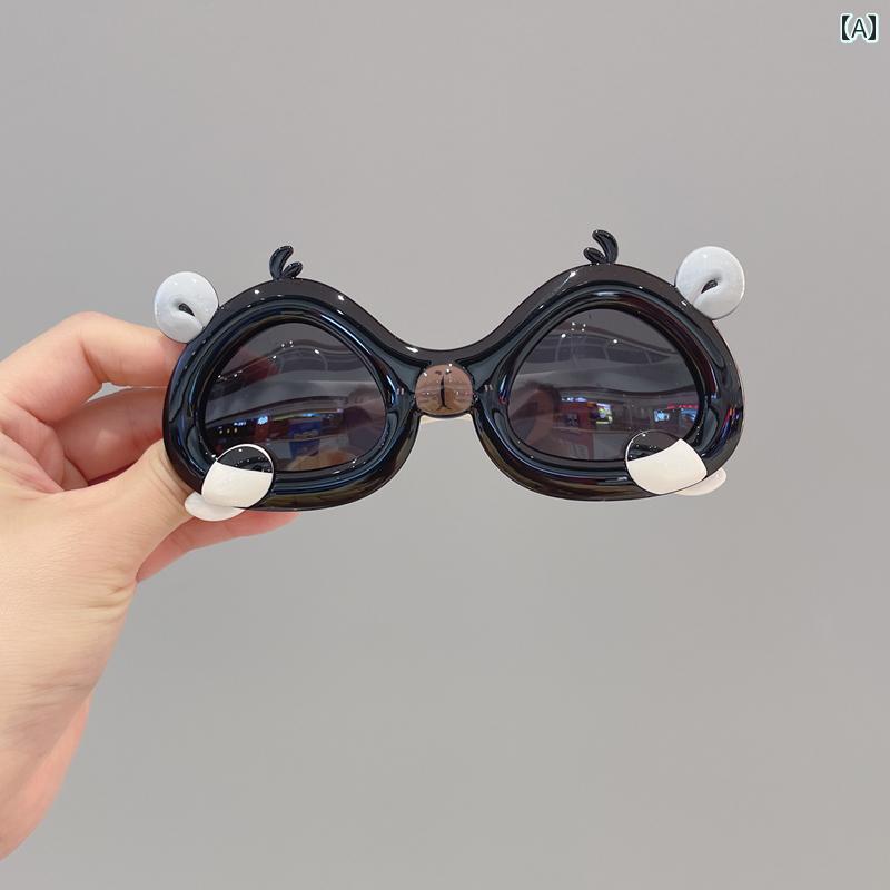 子供用サングラス 赤ちゃん用 偏光 サングラス かわいい クマの シリコン製 メガネ 男の子と 女の子 紫外線 防止