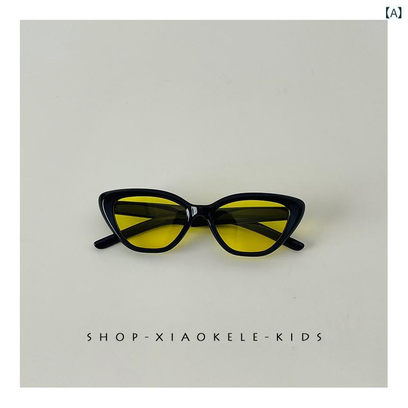 子供用サングラス 韓国 同じ 子供用 サングラス レトロ スタイリッシュな 凹型 紫外線 防止 ベビー 男の子用 メガネ