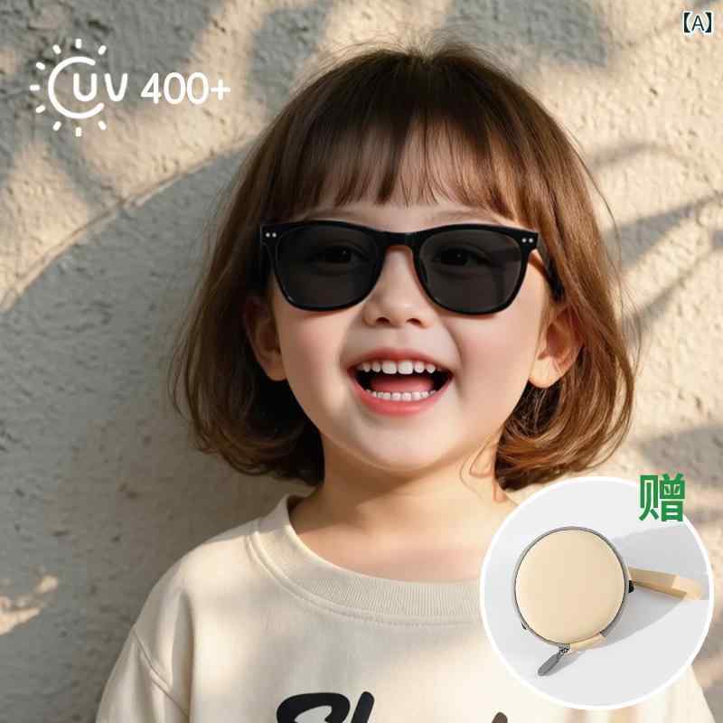 子供用サングラス 子供用 サングラス 折りたたみ 女の子用 ベビー グラス サンバイザー 紫外線 対策 親子 男の子用 日焼け防止 メガネ