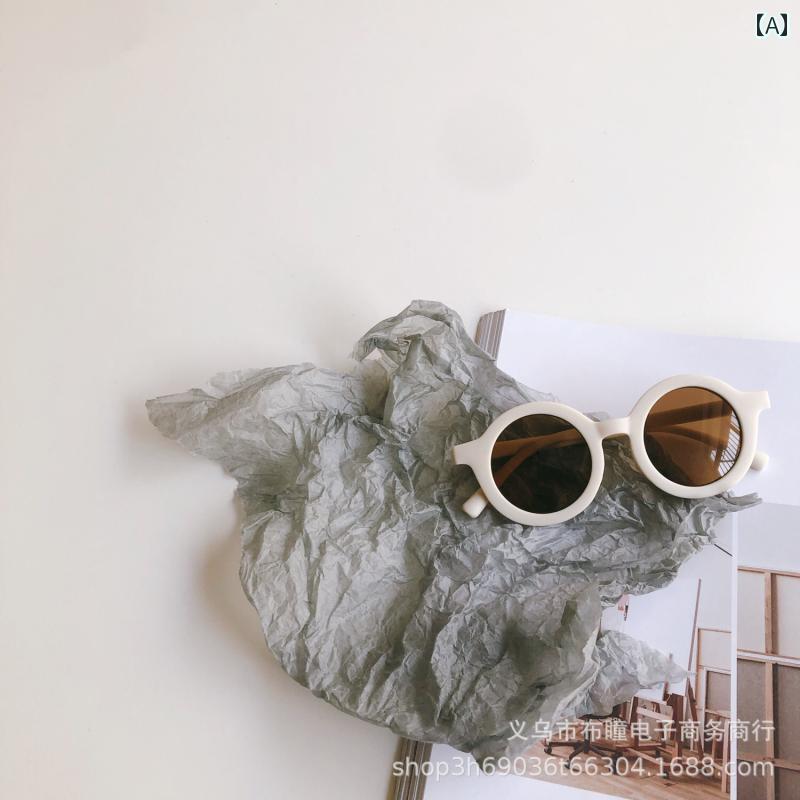 子供用サングラス 韓国 ベビー クリーム カラー 写真 小道具 小さい メガネ 子供用 個性的な サングラス 日焼け防止