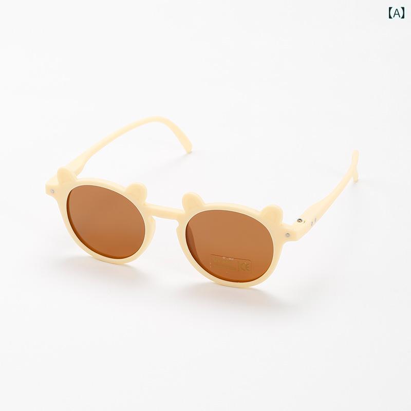 子供用サングラス 生後 1ヶ月の 女性用 ベビー サングラス 目を 痛めない 幼児用 2歳用の 紫外線 防止 偏光 メガネ