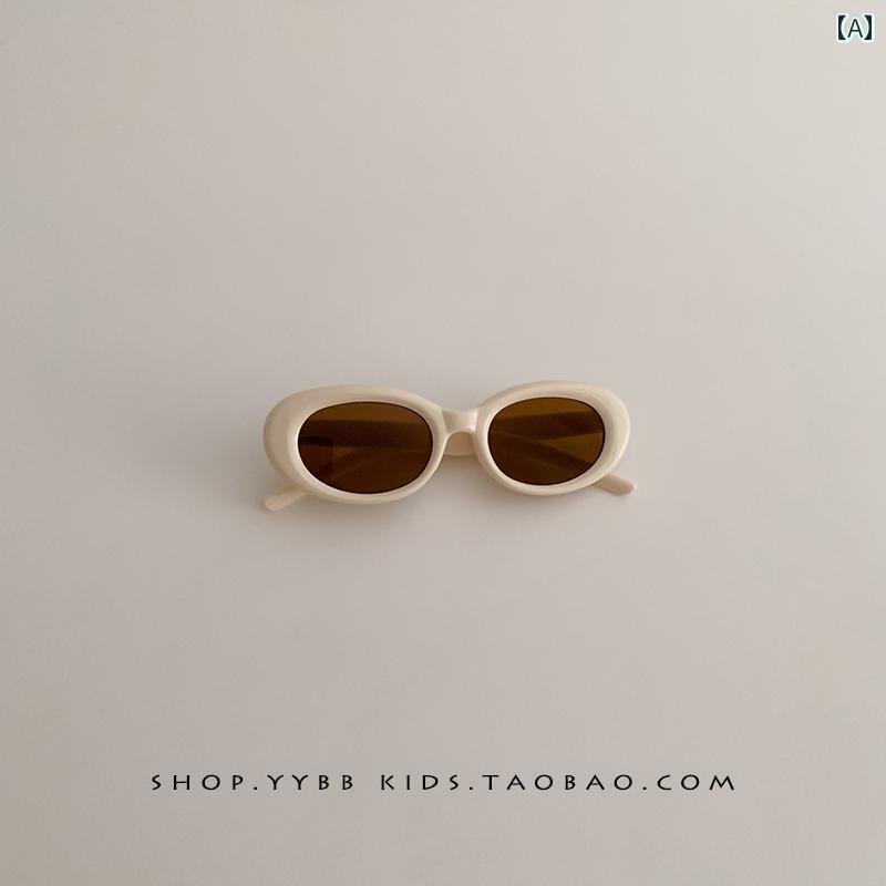 子供用サングラス 韓国 レトロ 子供用 サングラス 夏用 日よけ 紫外線 防止 男の子と 女の子 ベビー用 旅行用 メガネ