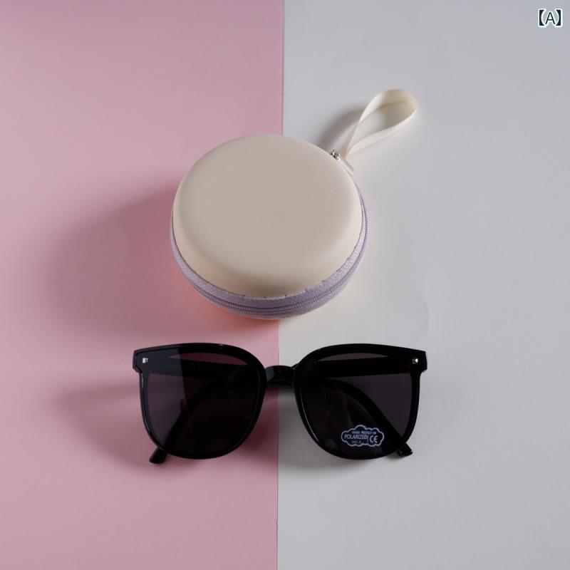 子供用サングラス 子供用 サングラス 女の子用 折りたたみ 式 紫外線 カット ベビー 偏光 グラス 男の子用 日焼け防止 メガネ