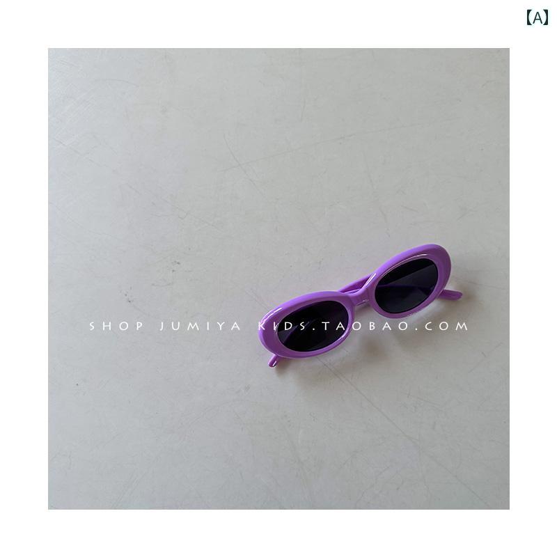 子供用サングラス 春夏の 子供用 サングラス レトロ スモールフレーム 韓国 マッチング カラー 女の子 ベビー ファッション
