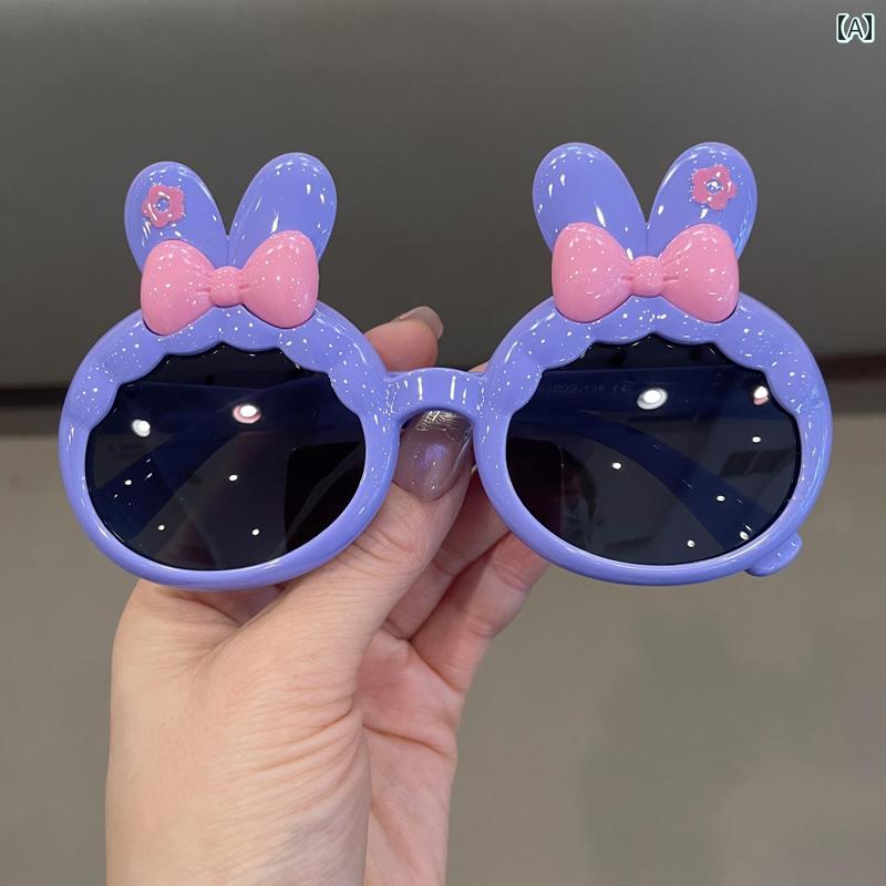子供用サングラス 女の子用 偏光 サングラス の 子供用 紫外線 防止 プリンセス バニー シリコン